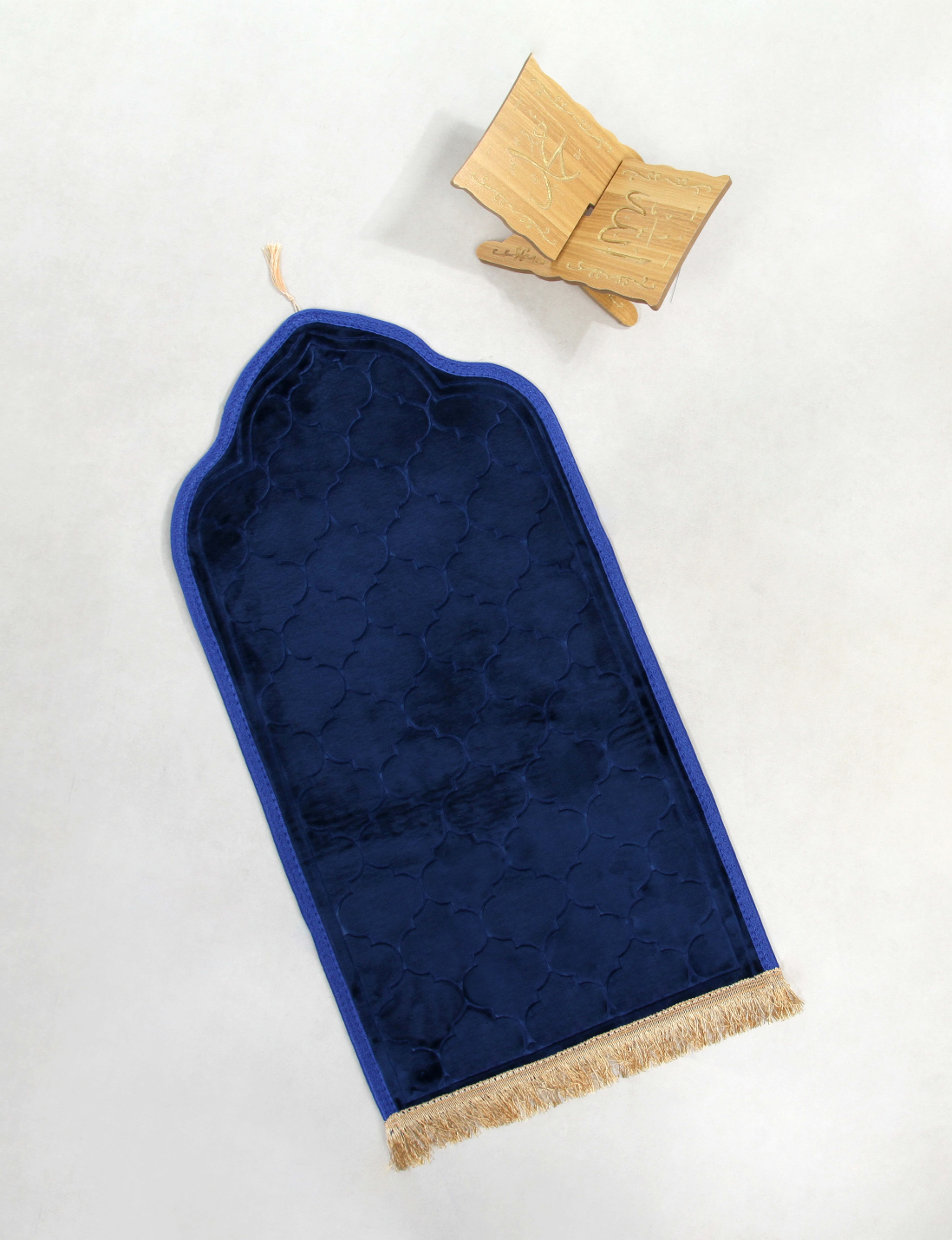 Tapis de prière Minaret bleu