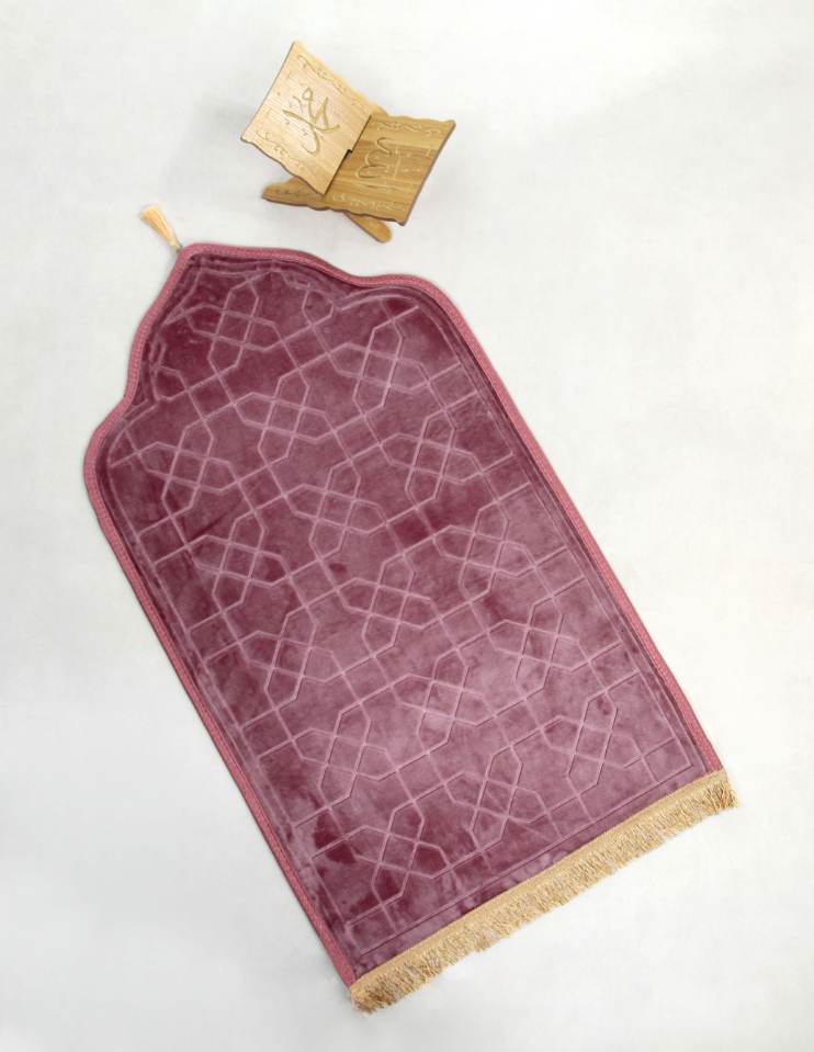 Tapis de prière Minaret rose