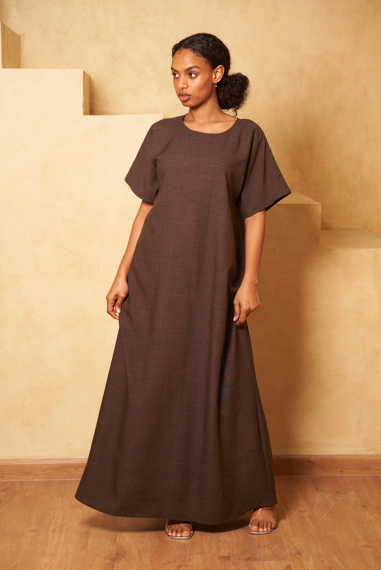 SOUS ROBE LIN